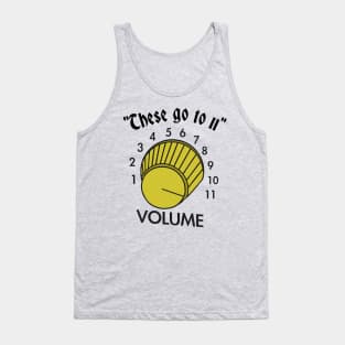 Volume Up To 11 - Guitar Amp Funny Classic Music Joke Tank Top